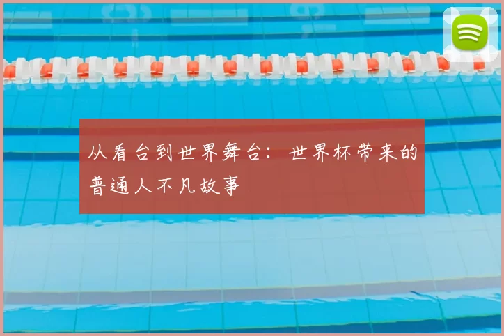 从看台到世界舞台：世界杯带来的普通人不凡故事