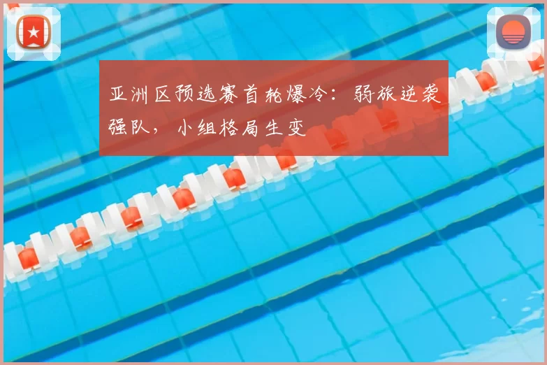 亚洲区预选赛首轮爆冷:弱旅逆袭强队,小组格局生变